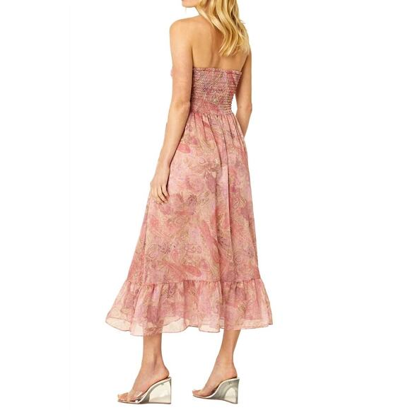 MISA Los Angeles Arianne Dress Sleeveless Romantic Midi Chiffon Boho NWT S $470 - Picture 4 of 5